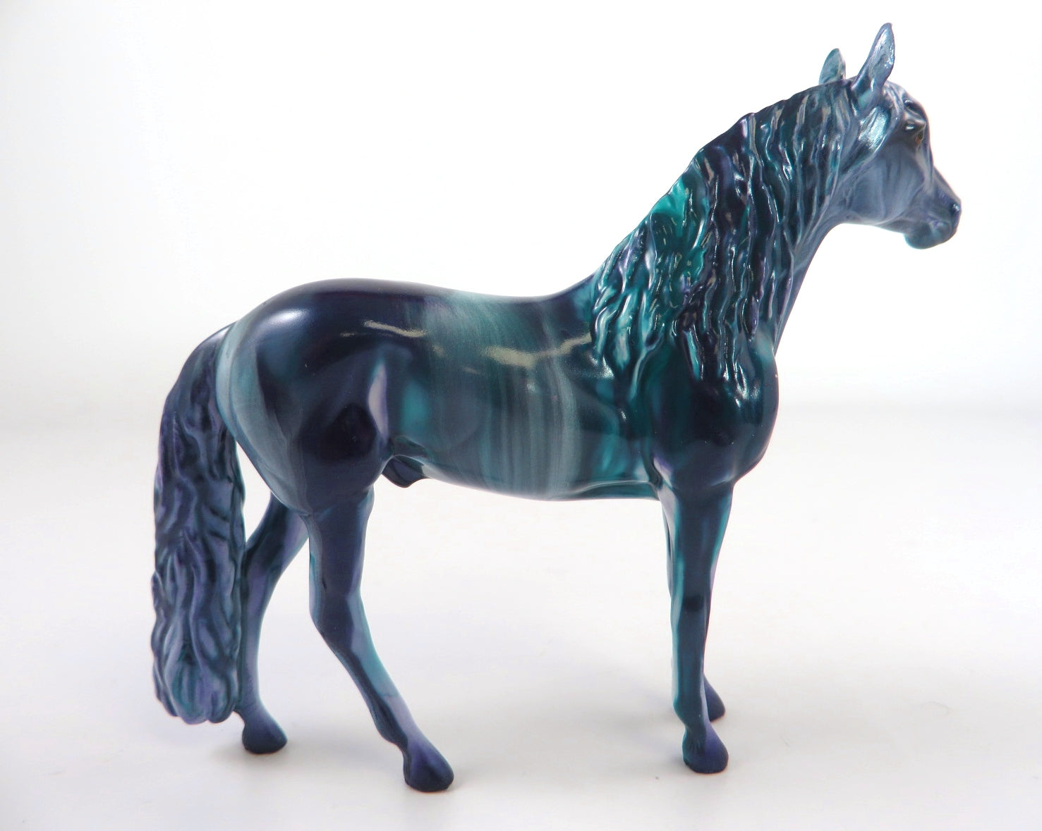 VIOLET SKY - OOAK PURPLE &amp; BLUE  ANDALUSIAN  CHIP BY KAYLA WESSE  WHS19