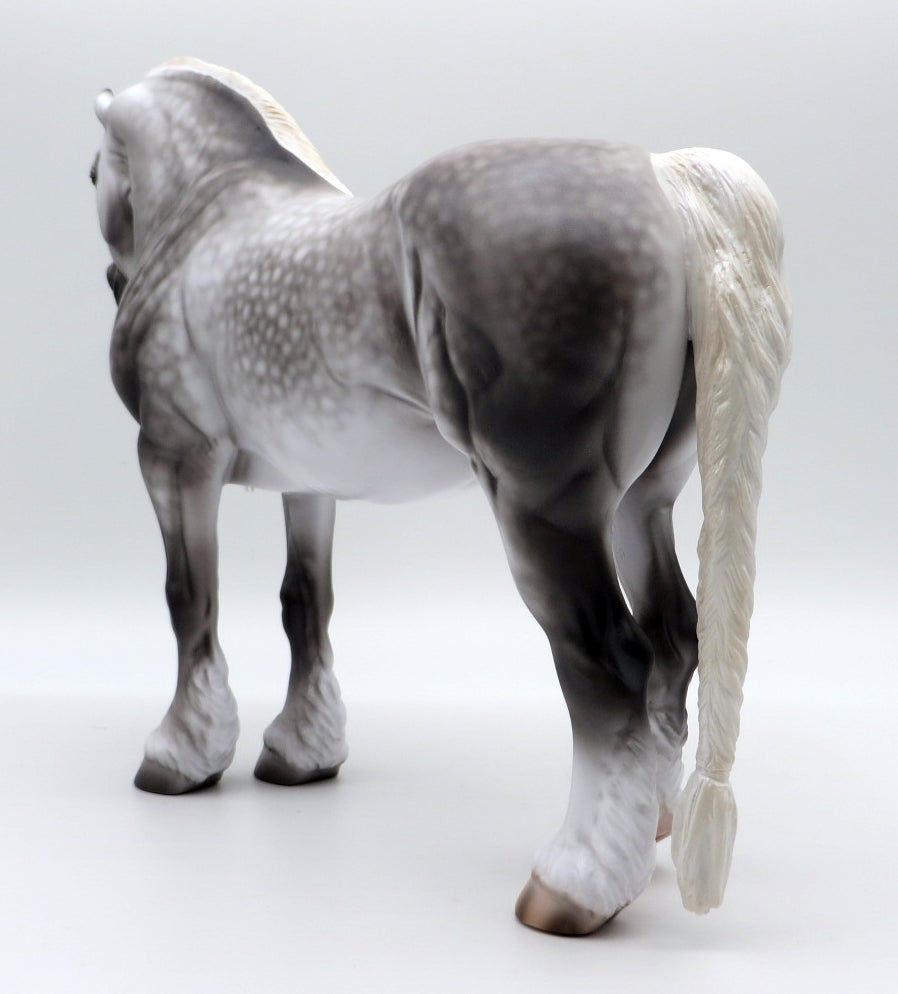 Visalia-OOAK Dapple Grey Heavy Draft Mare by Caroline Boydston 10/4/21
