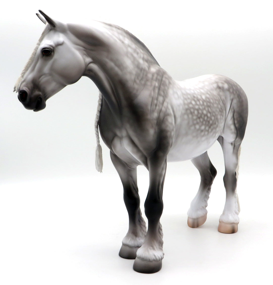 Visalia-OOAK Dapple Grey Heavy Draft Mare by Caroline Boydston 10/4/21