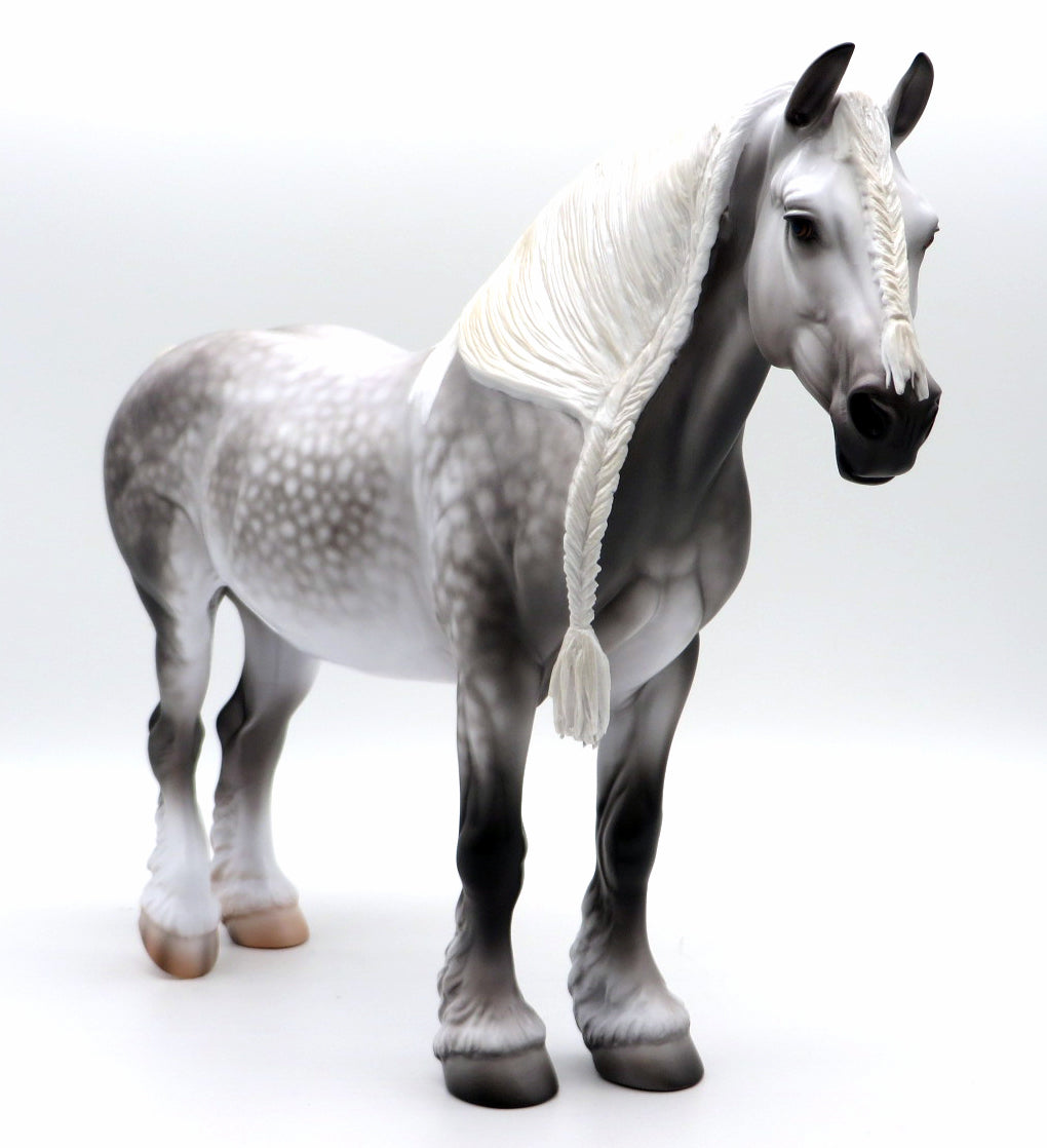 Visalia-OOAK Dapple Grey Heavy Draft Mare by Caroline Boydston 10/4/21