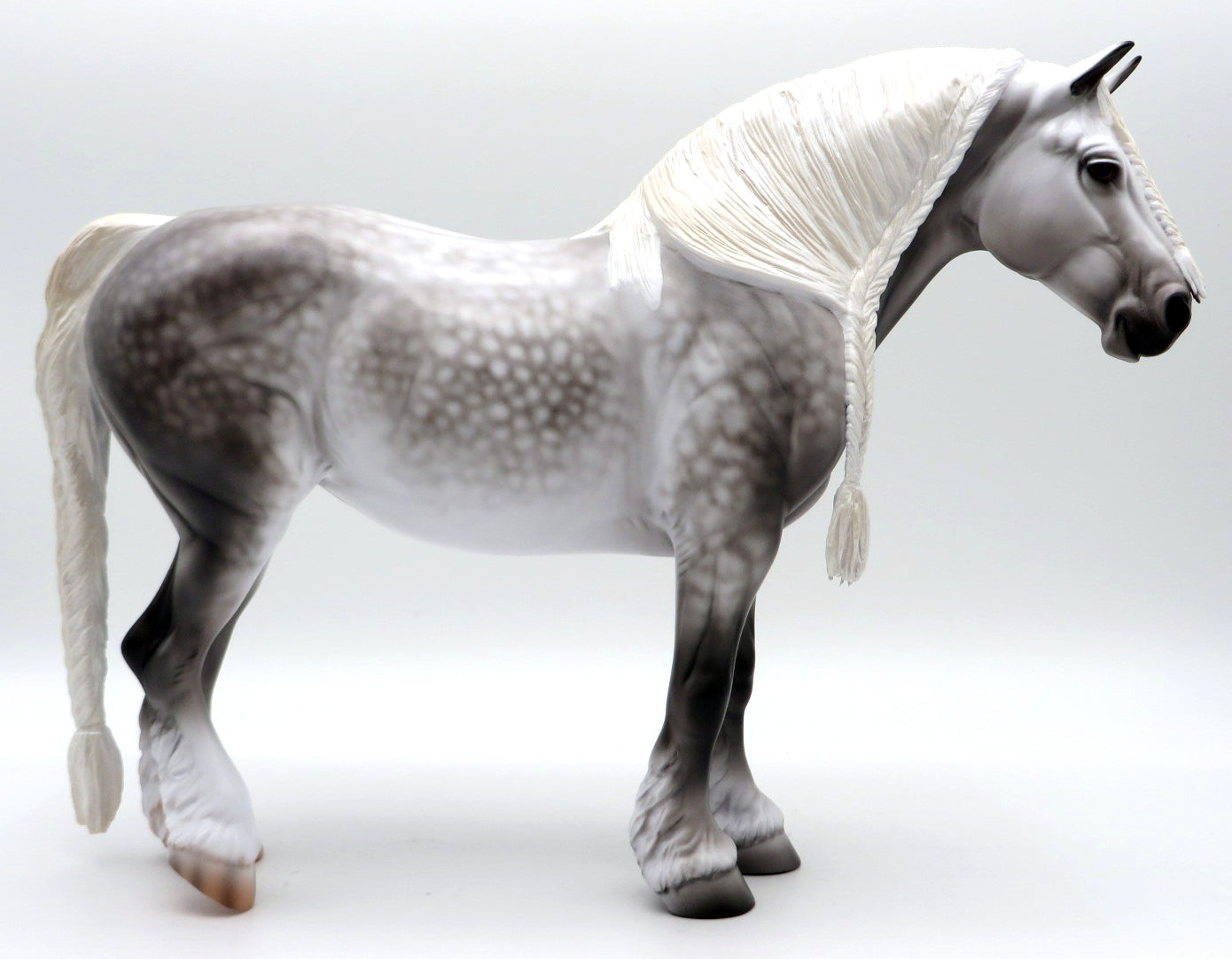 Visalia-OOAK Dapple Grey Heavy Draft Mare by Caroline Boydston 10/4/21