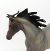 VLAD-OOAK BAY ROAN WEANLING MODEL HORSE EQ 19
