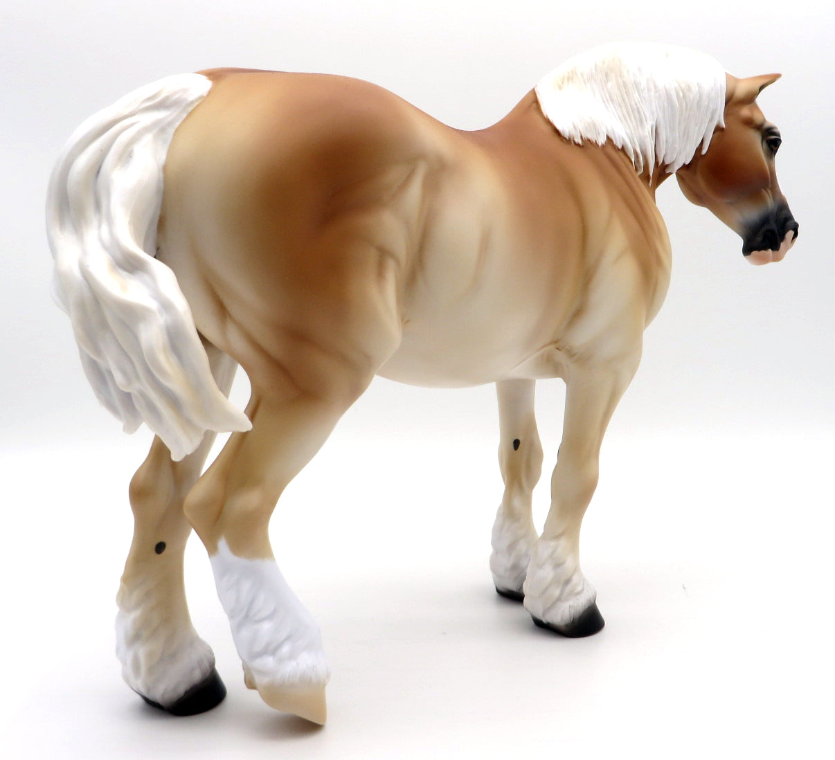 Waffles-OOAK Light Chestnut &quot;Belgian&quot; Heavy Draft Mare painted by Ellen 12/2/21