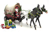 Christmas Wagon Train- OOAK Custom Mules with Wagon Train Painted By Dawn 12/20/21