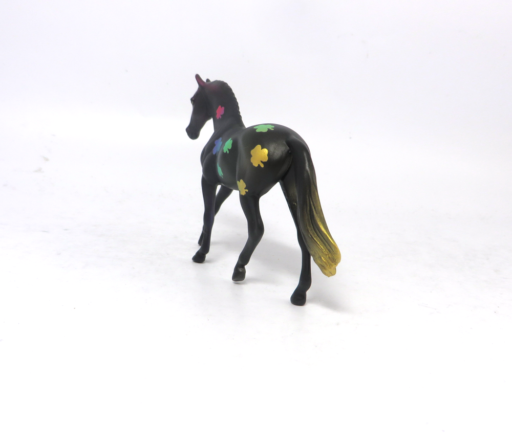 DUBLIN-- OOAK WARMBLOOD CHIP ST. PATRICKS DAY DECORATOR BY MISSY FOX 2-25-19