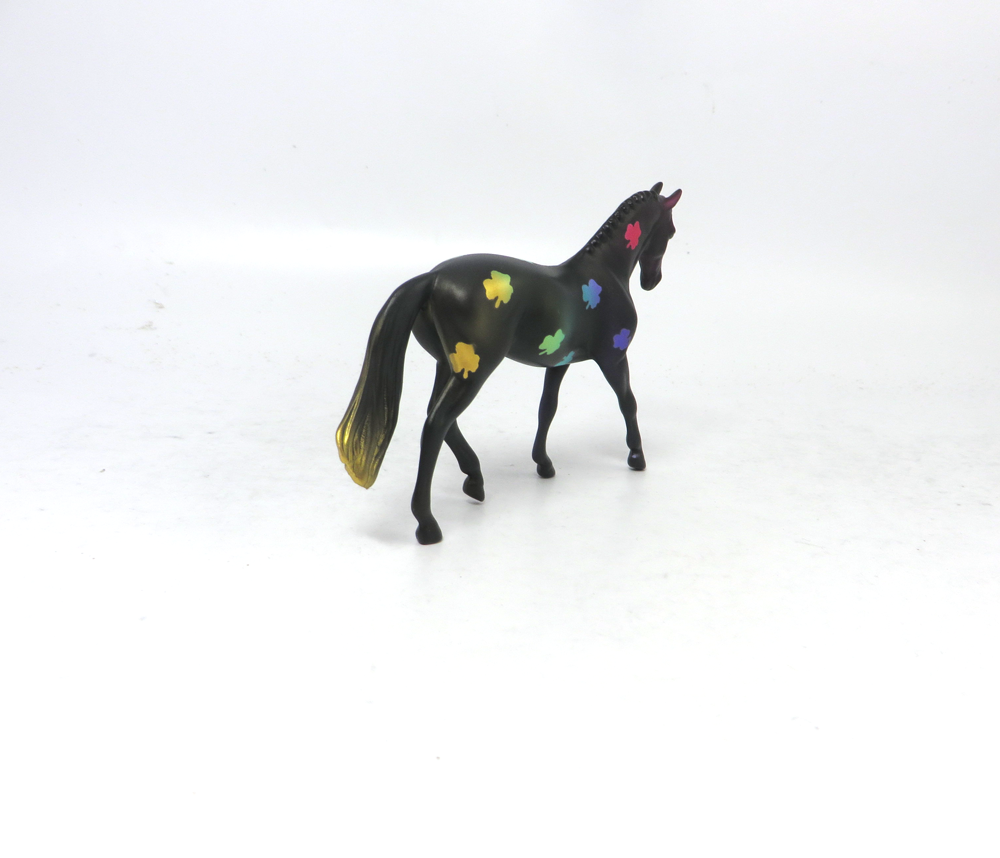 DUBLIN-- OOAK WARMBLOOD CHIP ST. PATRICKS DAY DECORATOR BY MISSY FOX 2-25-19