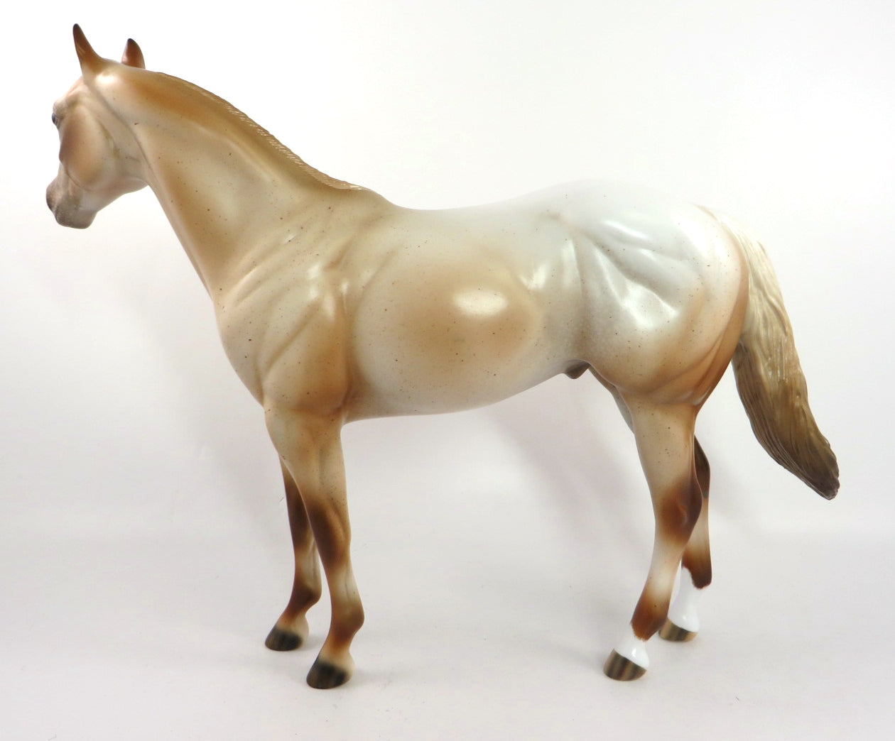 WATER BOY- OOAK CHESTNUT ROAN ISH MODEL HORSE BY AUDREY DIXON SB20
