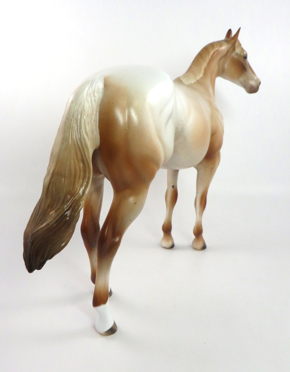 WATER BOY- OOAK CHESTNUT ROAN ISH MODEL HORSE BY AUDREY DIXON SB20