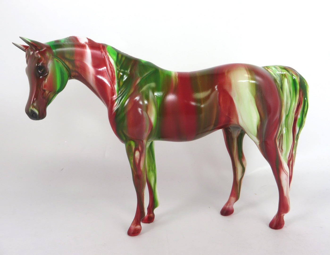 WATERMELON RIBBON CANDY - OOAK RIBBON CANDY ARABIAN MARE PEBBLES BY MISSY FOX WHS19