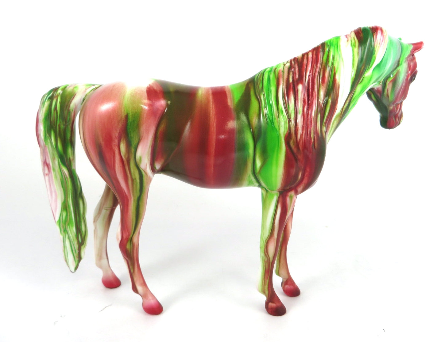 WATERMELON RIBBON CANDY - OOAK RIBBON CANDY ARABIAN MARE PEBBLES BY MISSY FOX WHS19