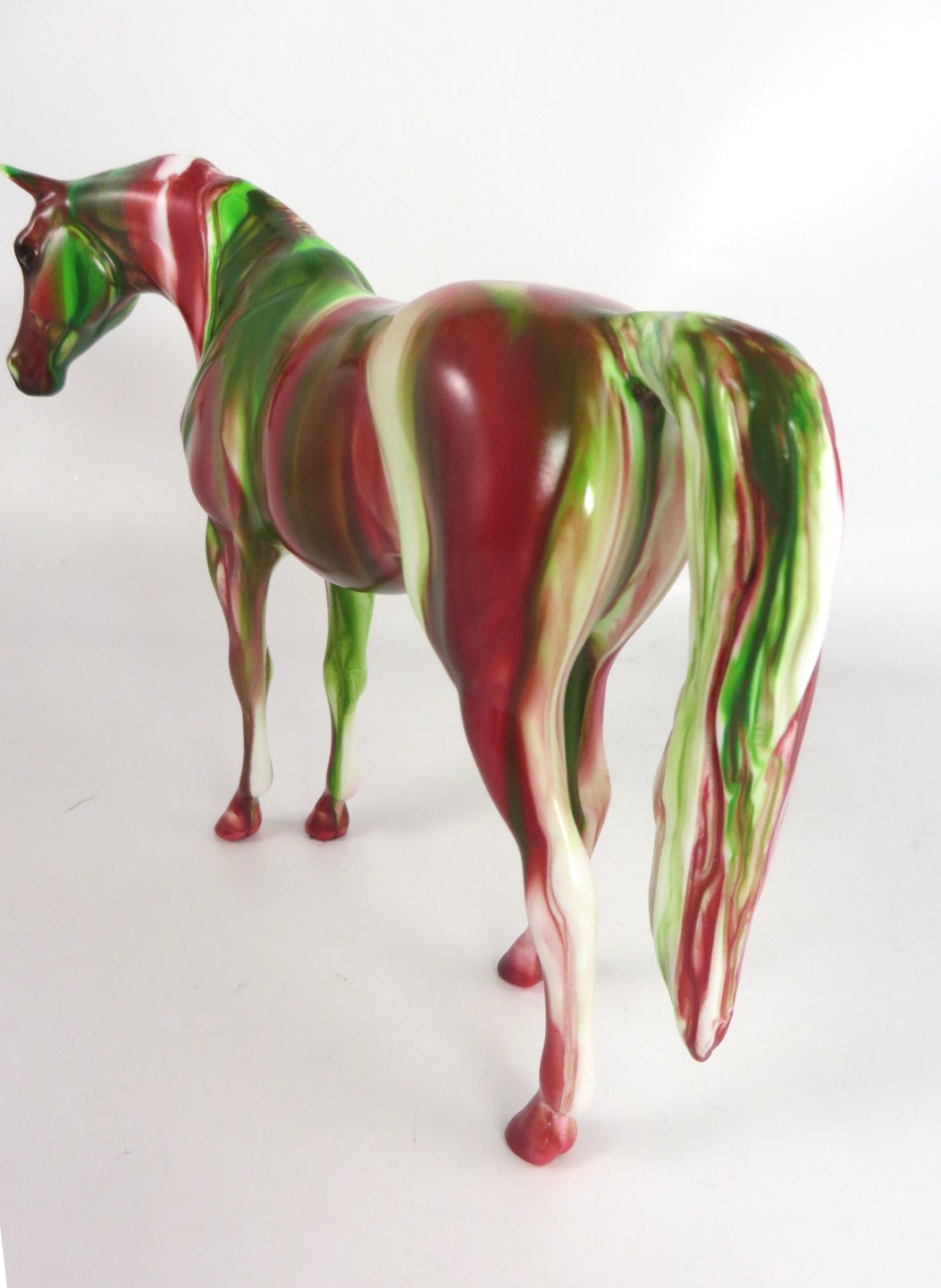 WATERMELON RIBBON CANDY - OOAK RIBBON CANDY ARABIAN MARE PEBBLES BY MISSY FOX WHS19