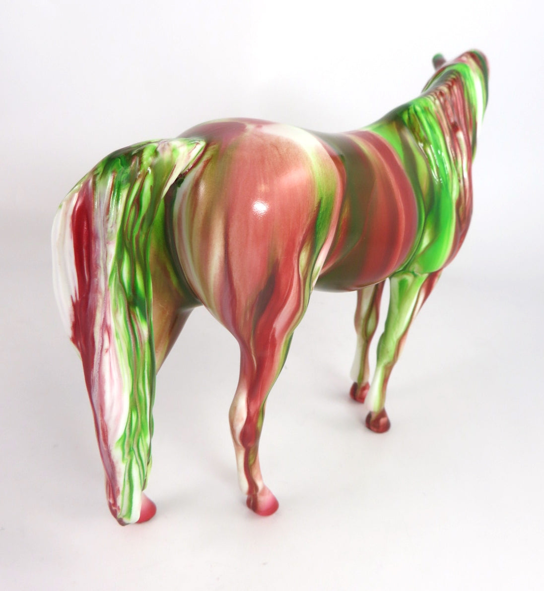 WATERMELON RIBBON CANDY - OOAK RIBBON CANDY ARABIAN MARE PEBBLES BY MISSY FOX WHS19