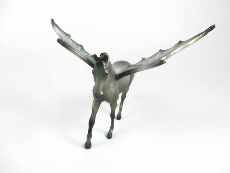 FESTER -OOAK HALLOWEEN WARMBLOOD BAT CHIP MODEL HORSE BY MISSY FOX MM19