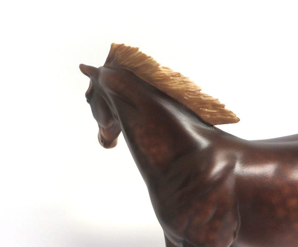 REBECCA - OOAK DAPPLED CHESTNUT  WEANLING BY SHERYL LEISURE 3-15-19