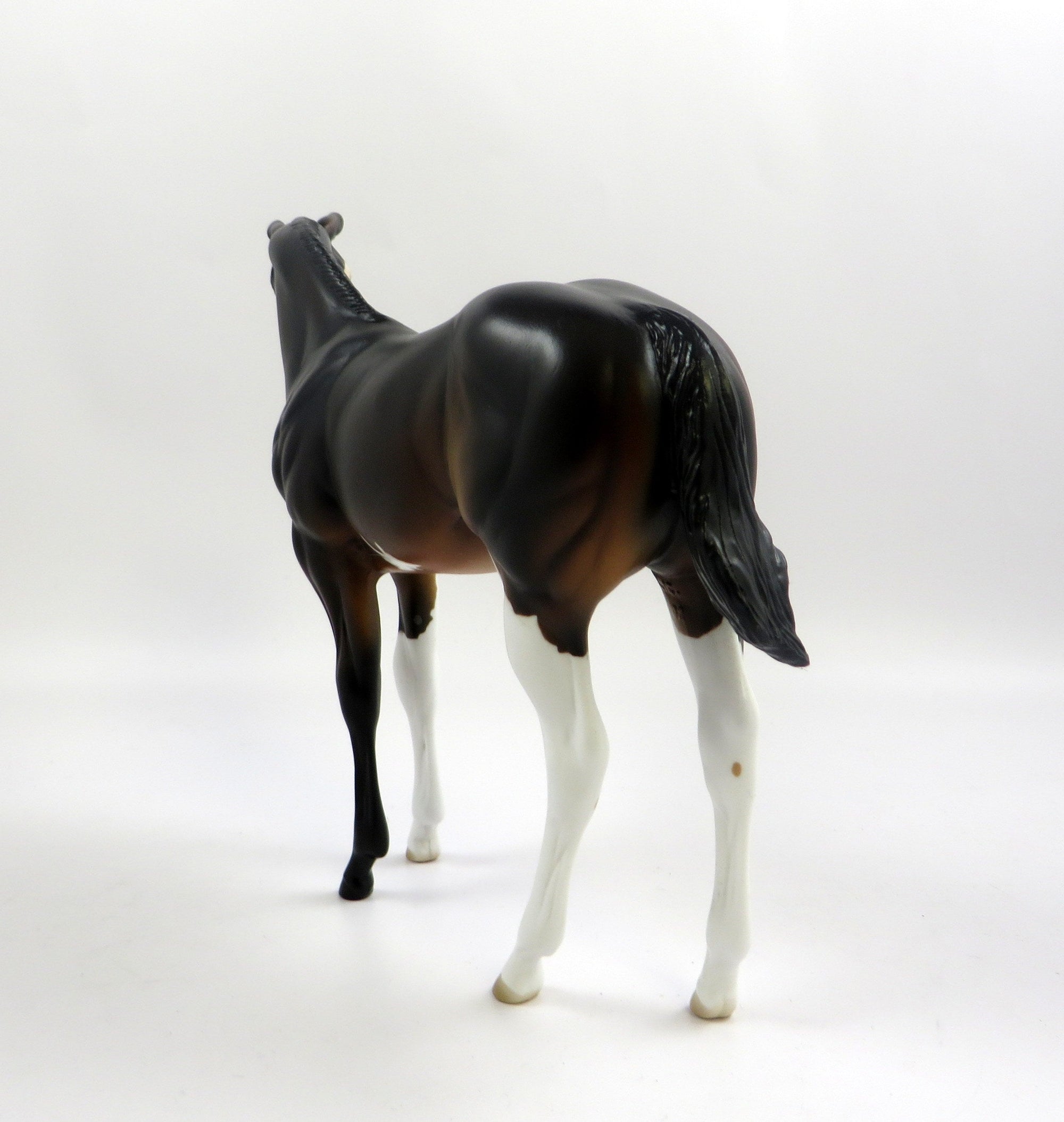 WE BITS-OOAK BAY PINTO WEANLING MODEL HORSE SHCF19