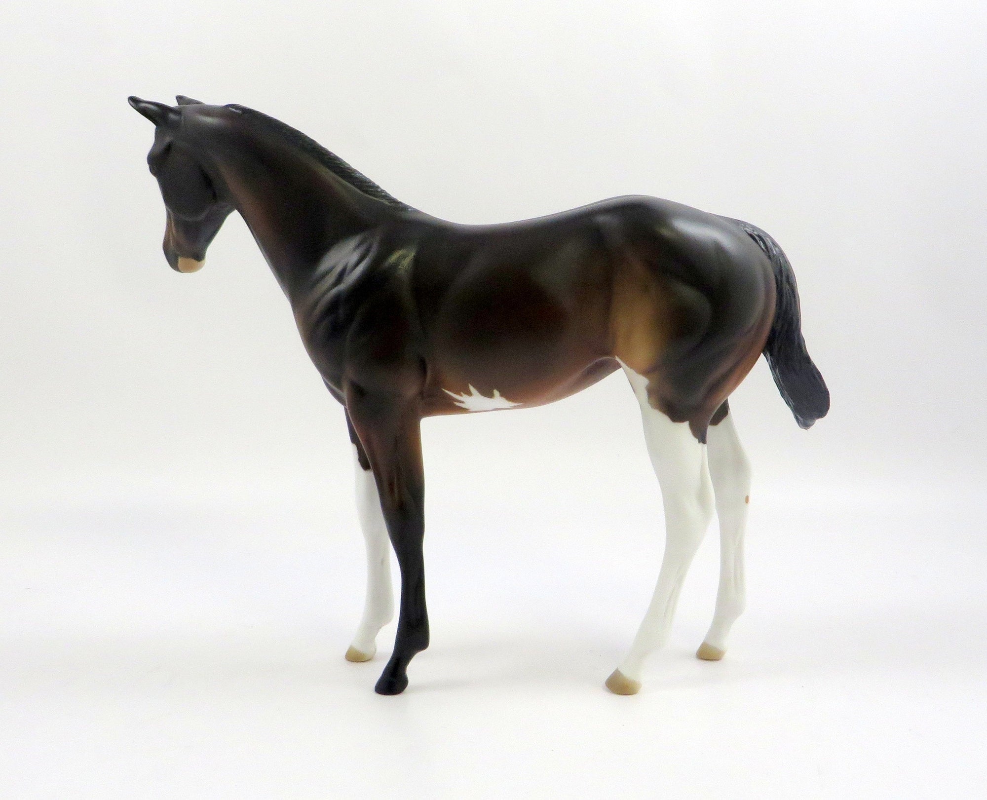 WE BITS-OOAK BAY PINTO WEANLING MODEL HORSE SHCF19