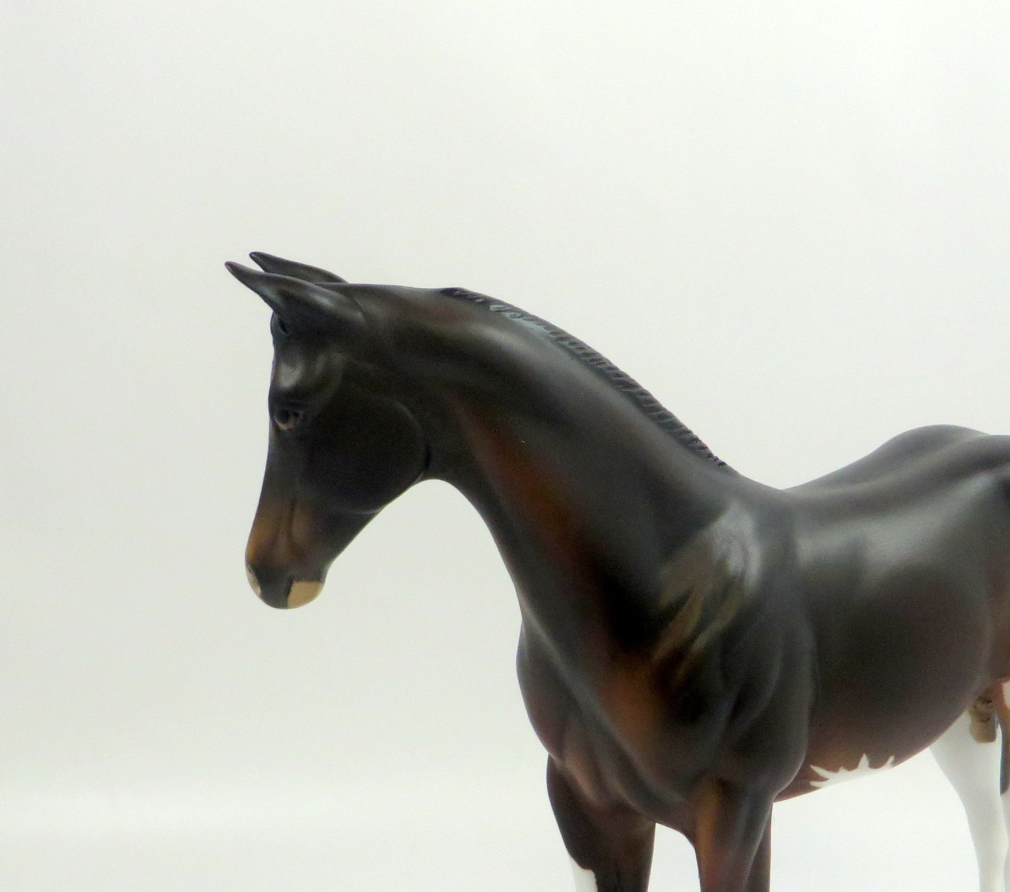 WE BITS-OOAK BAY PINTO WEANLING MODEL HORSE SHCF19