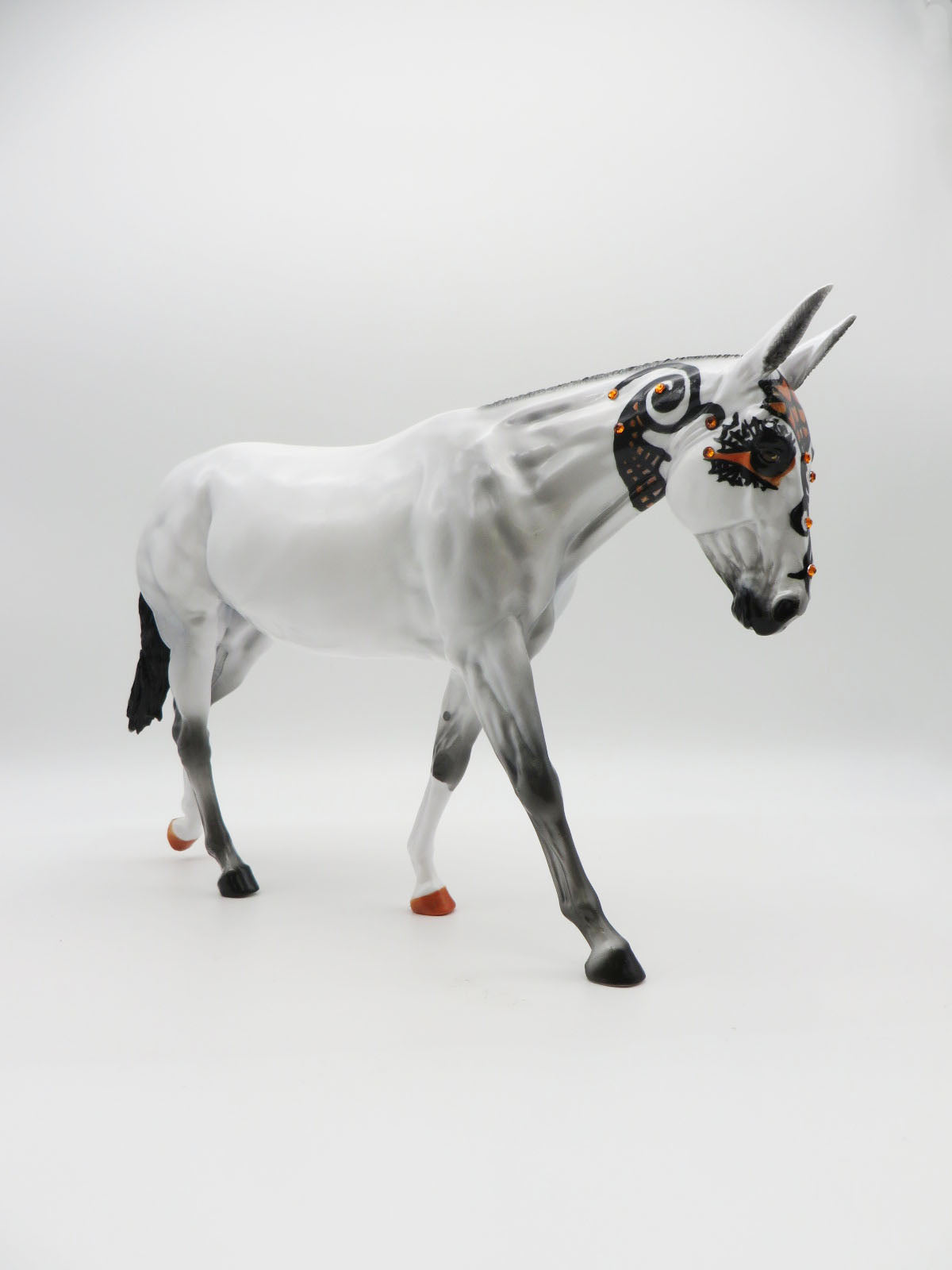 WEBSTACULAR - OOAK DECORATOR SUGAR SKULL MULE BY DAWN QUICK LHS 22