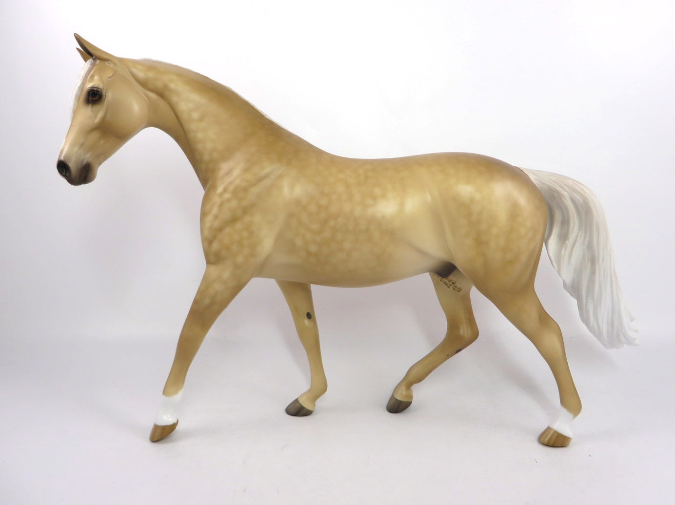 WEE BOOTS - OOAK DAPPLE PALOMINO PONY MODEL HORSE BY SHERYL LEISURE