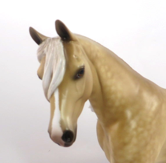 WEE BOOTS - OOAK DAPPLE PALOMINO PONY MODEL HORSE BY SHERYL LEISURE