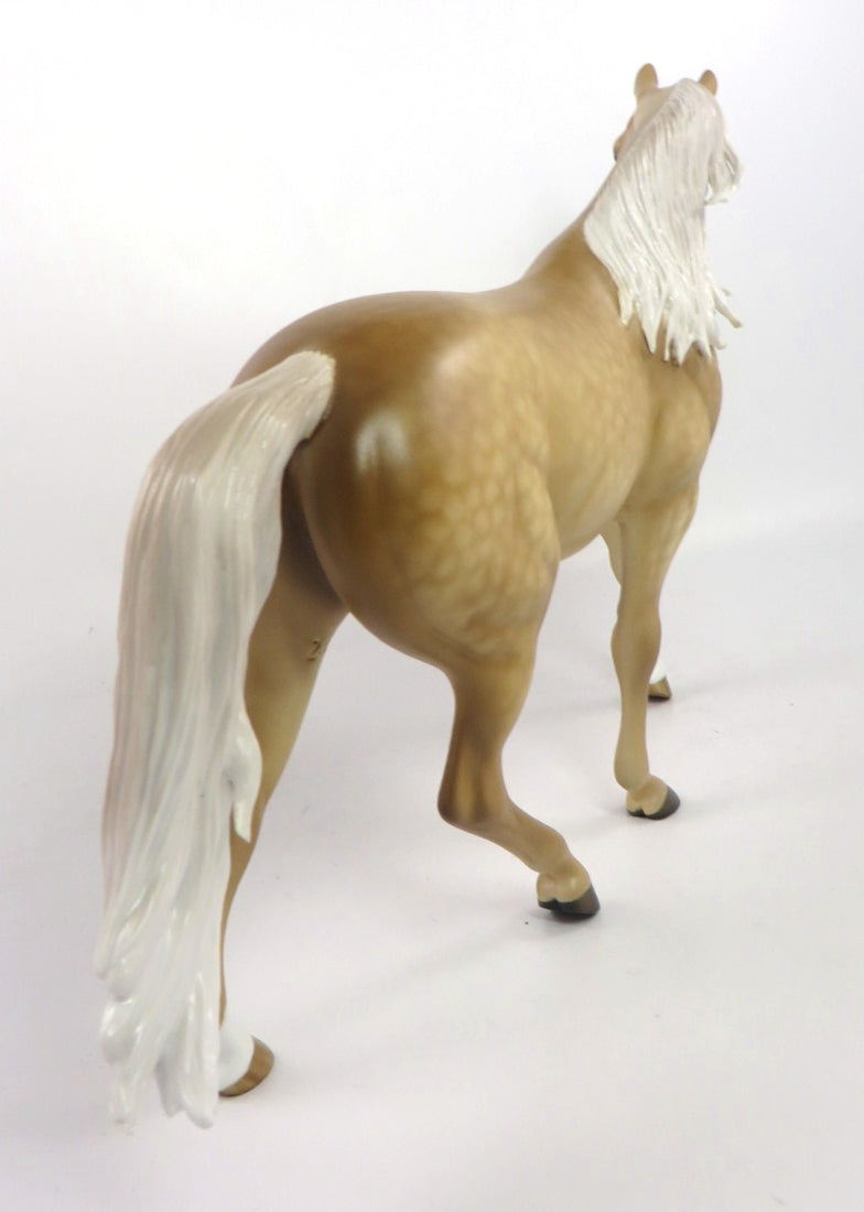 WEE BOOTS - OOAK DAPPLE PALOMINO PONY MODEL HORSE BY SHERYL LEISURE