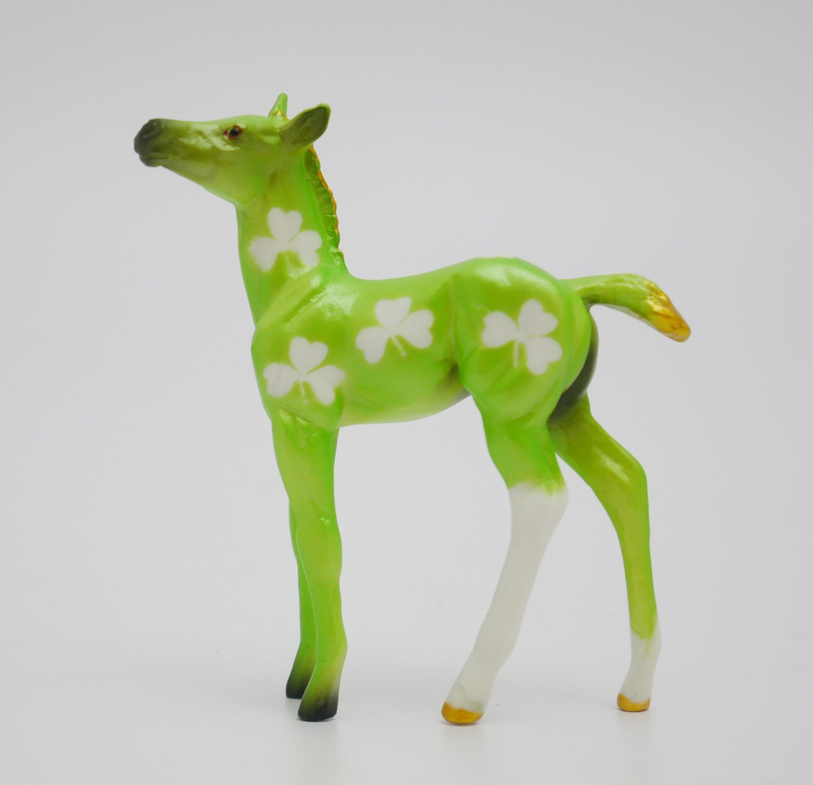 WEE WILLY - OOAK ST. PATRICKS DAY DECORATOR MODEL HORSE BY JAS FANNING 3/13/20