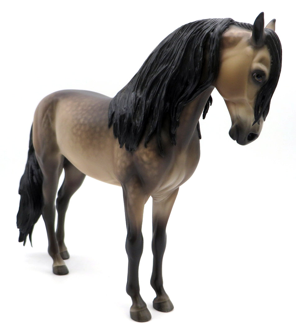 WHAT'S SHAKIN-OOAK  DAPPLE BUCKSKIN ANDALUSIAN BY SHERYL LEISURE 1/17/21