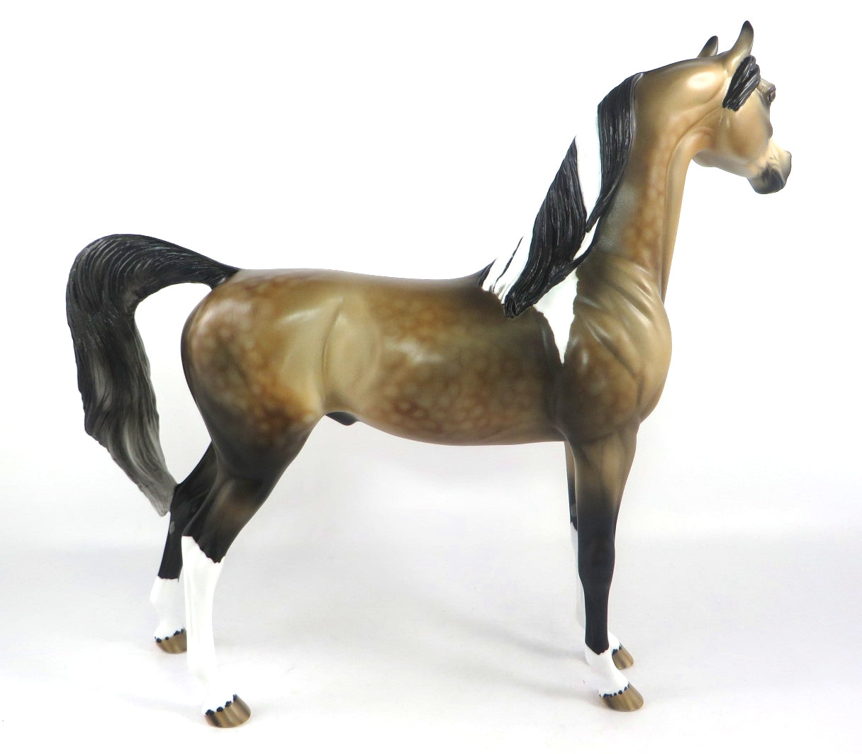 WHEN LIGHTENING STRIKES SOOTY BUCKSKIN ARABIAN MODEL HORSE 2/12/20