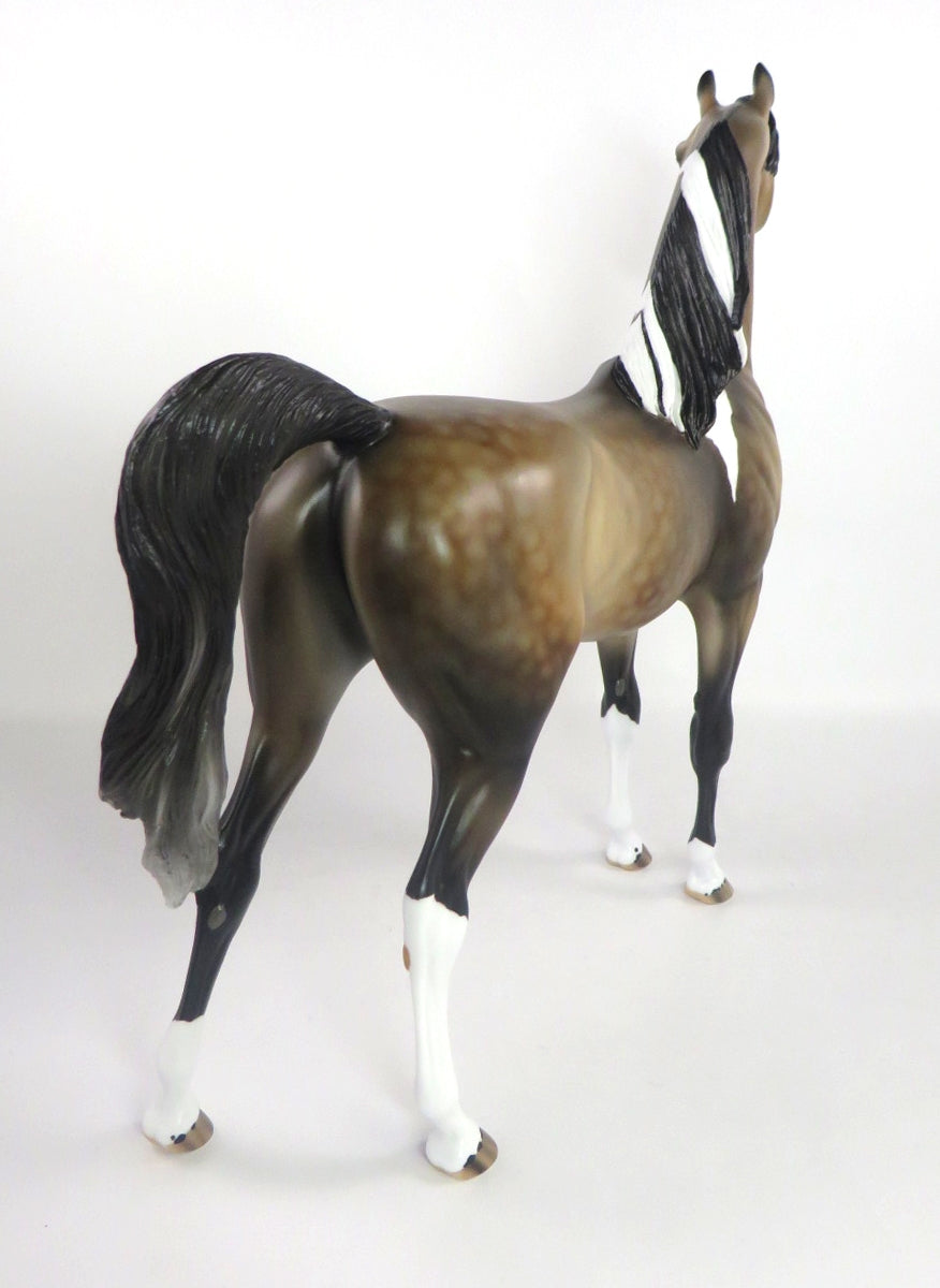 WHEN LIGHTENING STRIKES SOOTY BUCKSKIN ARABIAN MODEL HORSE 2/12/20