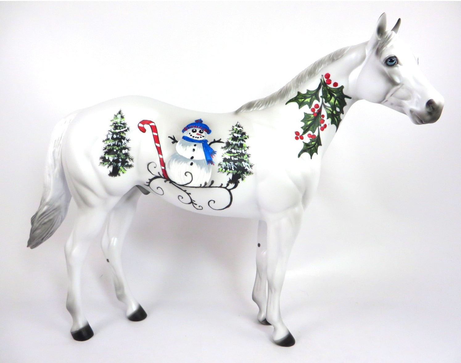 WHITE CHRISTMAS-OOAK WHITE CHRISTMAS ISH  DECORATOR BY DAWN QUICK WHS19