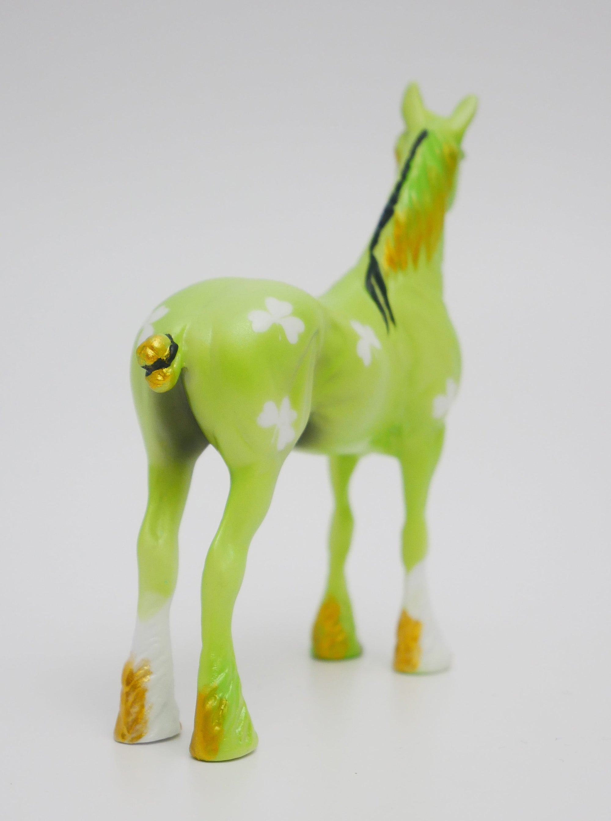 WHO SAYS IT&#39;S NOT EASY BEING GREEN - OOAK  ST. PATRICKS DAY DECO STANDING DRAFT BY JAS FANNING 3/13/20