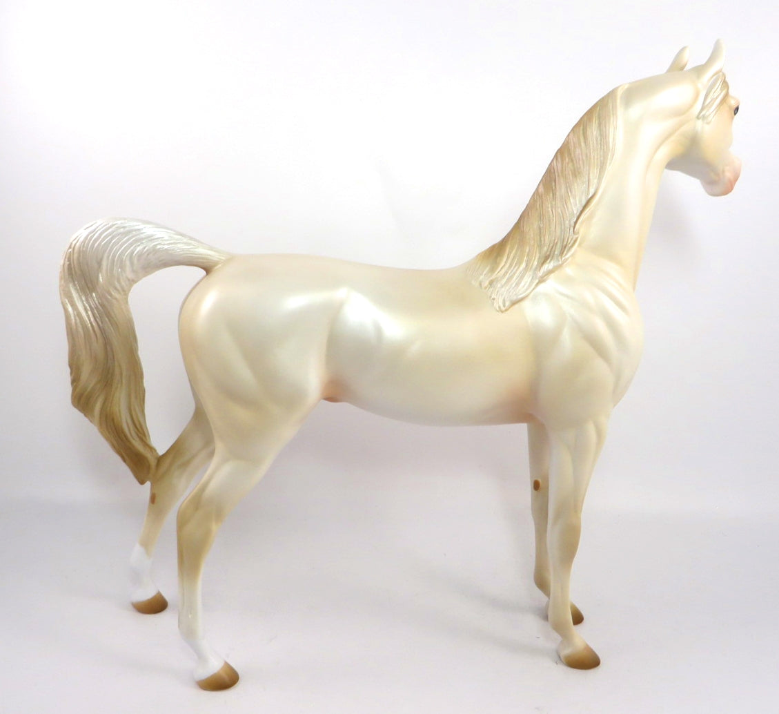 WILD CARD-OOAK CREMELLO ARABIAN MODEL HORSE PJ 2020