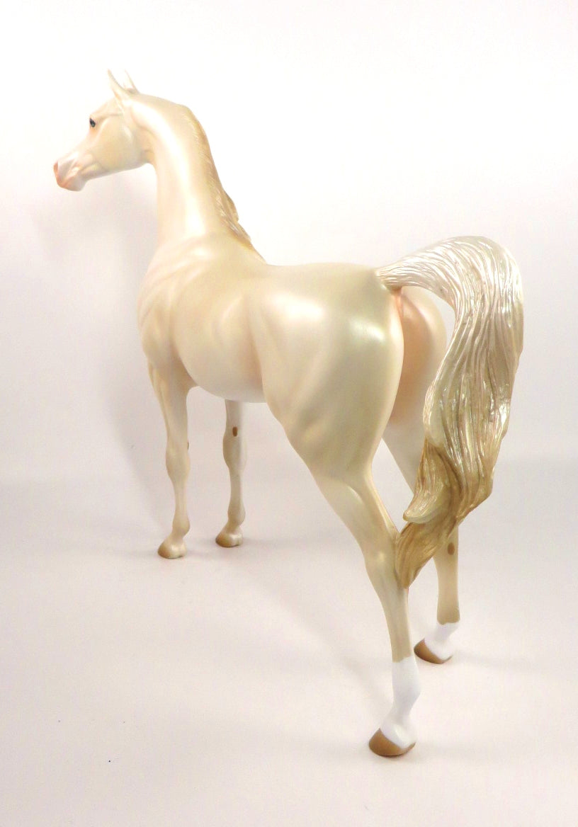 WILD CARD-OOAK CREMELLO ARABIAN MODEL HORSE PJ 2020