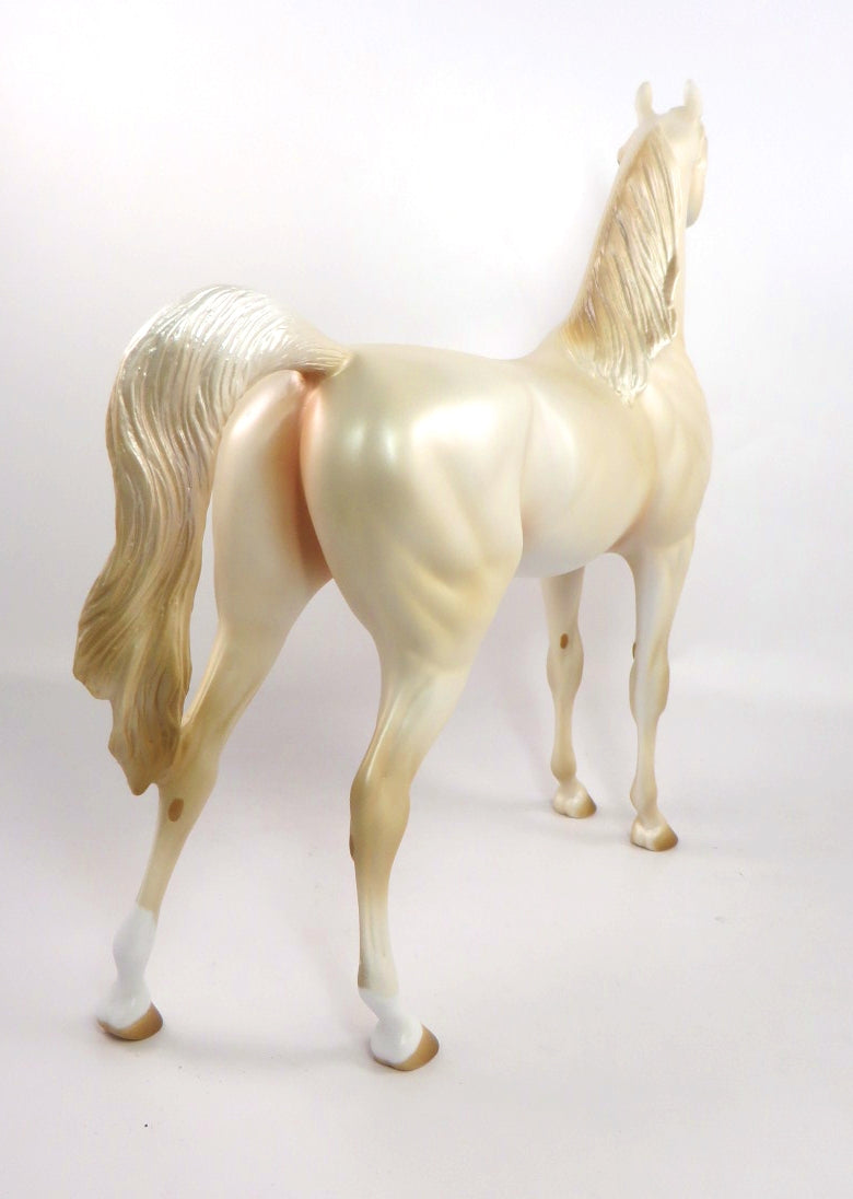 WILD CARD-OOAK CREMELLO ARABIAN MODEL HORSE PJ 2020