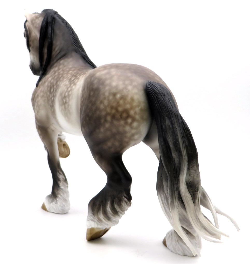 WINDS OF CHANGE-OOAK DAPPLE GREY TROTTING DRAFTER BY SHERYL LEISURE 1/17/21