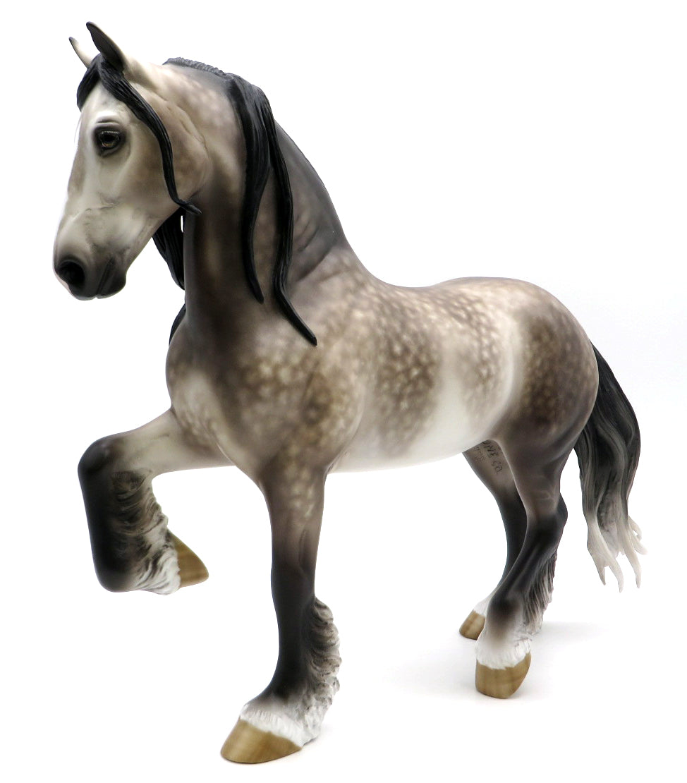 WINDS OF CHANGE-OOAK DAPPLE GREY TROTTING DRAFTER BY SHERYL LEISURE 1/17/21