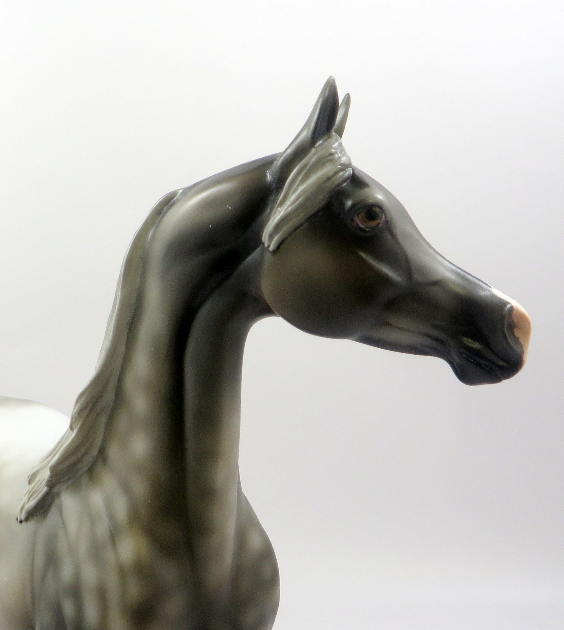 WINDSOR -OOAK DAPPLE ROSE GREY ARABIAN MODEL HORSE BY MISSY EQ19