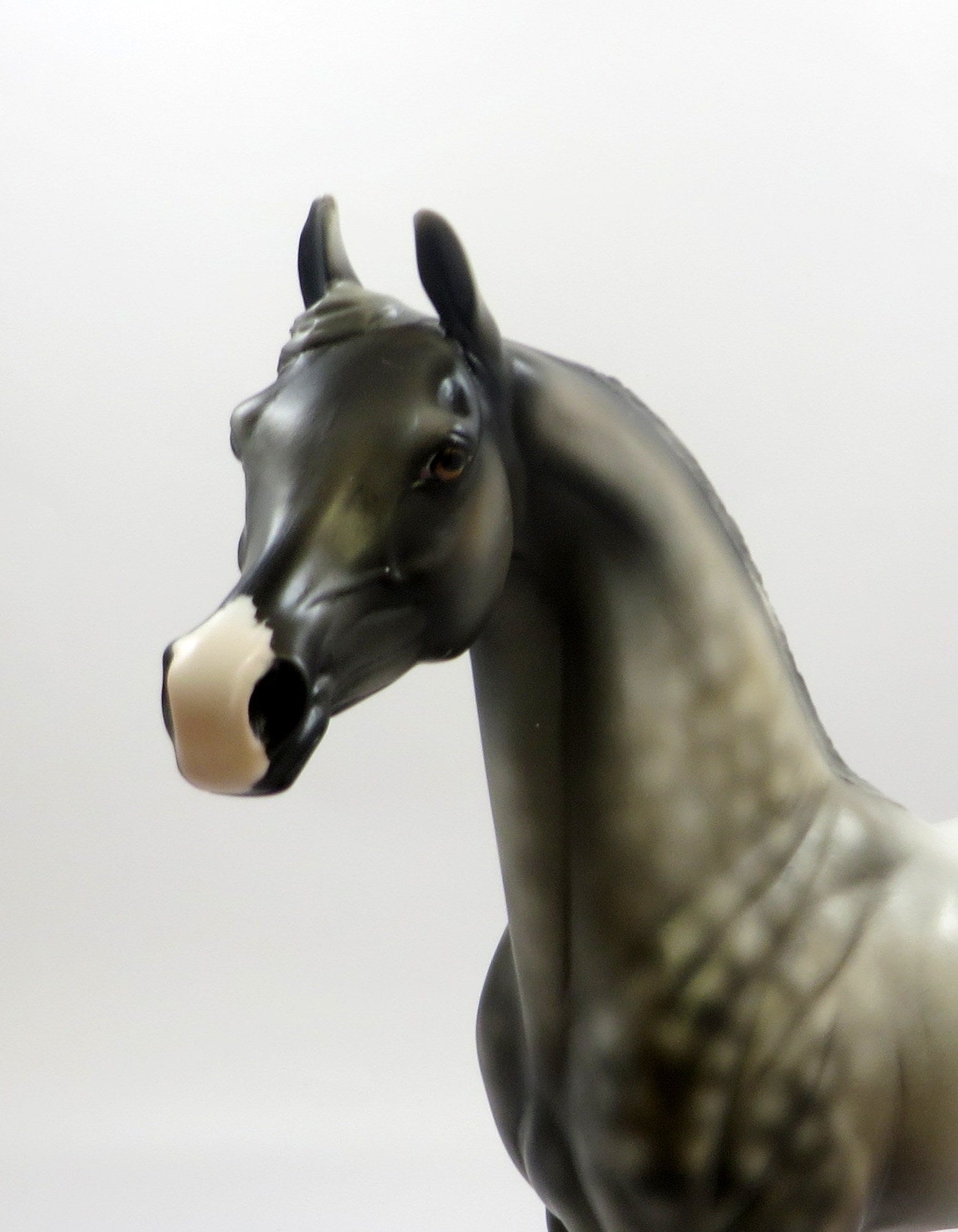 WINDSOR -OOAK DAPPLE ROSE GREY ARABIAN MODEL HORSE BY MISSY EQ19