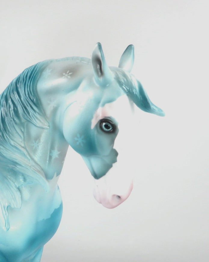 WINTER WILDLIFE  - OOAK WINTER SCENE DECORATOR ANDALUSIAN  BY DAWN QUICK WHS19