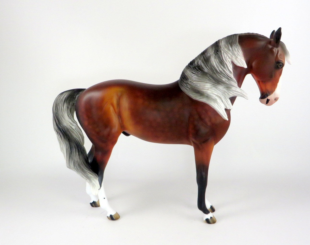 WINTERFELL-OOAK DAPPLE LIVER CHESTNUT ANDALUSIAN WHS 19