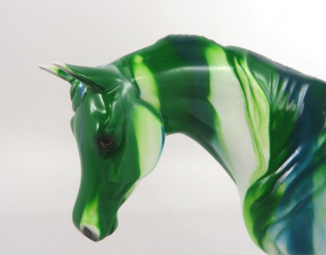 WINTERGREEN RIBBON CANDY - OOAK RIBBON CANDY ARABIAN MARE PEBBLES BY MISSY FOX WHS19