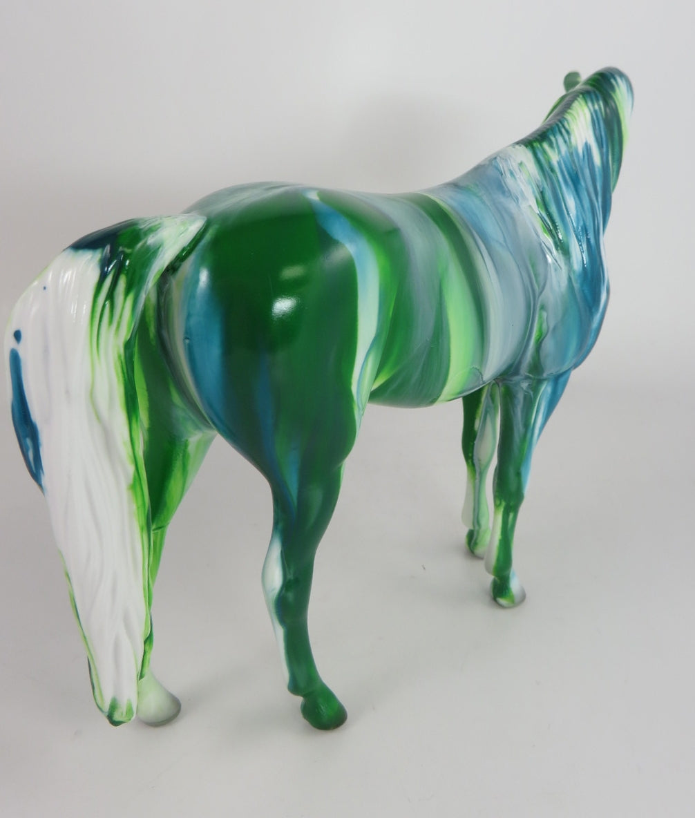 WINTERGREEN RIBBON CANDY - OOAK RIBBON CANDY ARABIAN MARE PEBBLES BY MISSY FOX WHS19