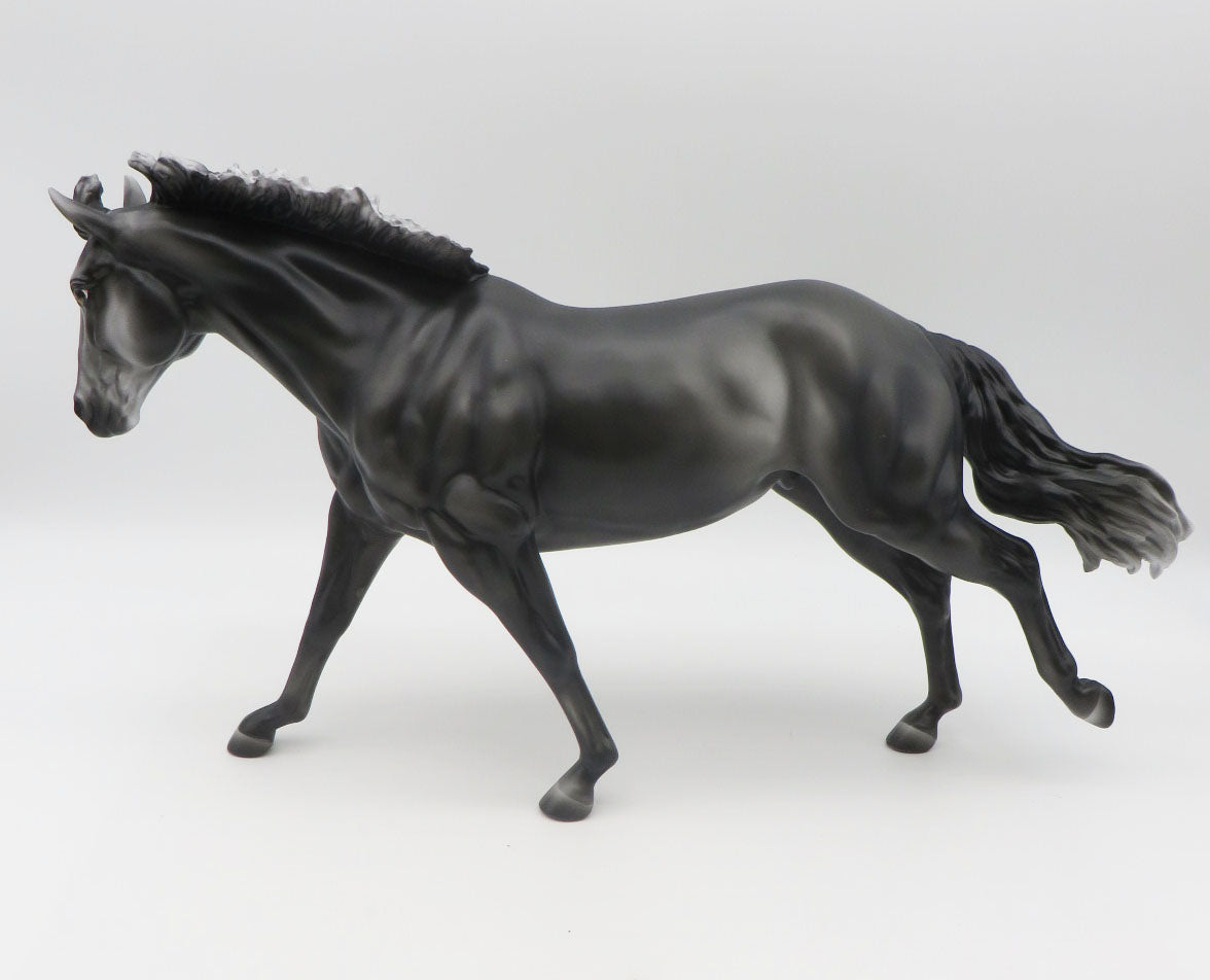 Wispy - LE 3 - Black Going Grey Remington Halloween Decorator Painted By Ashley Palmer - MM22