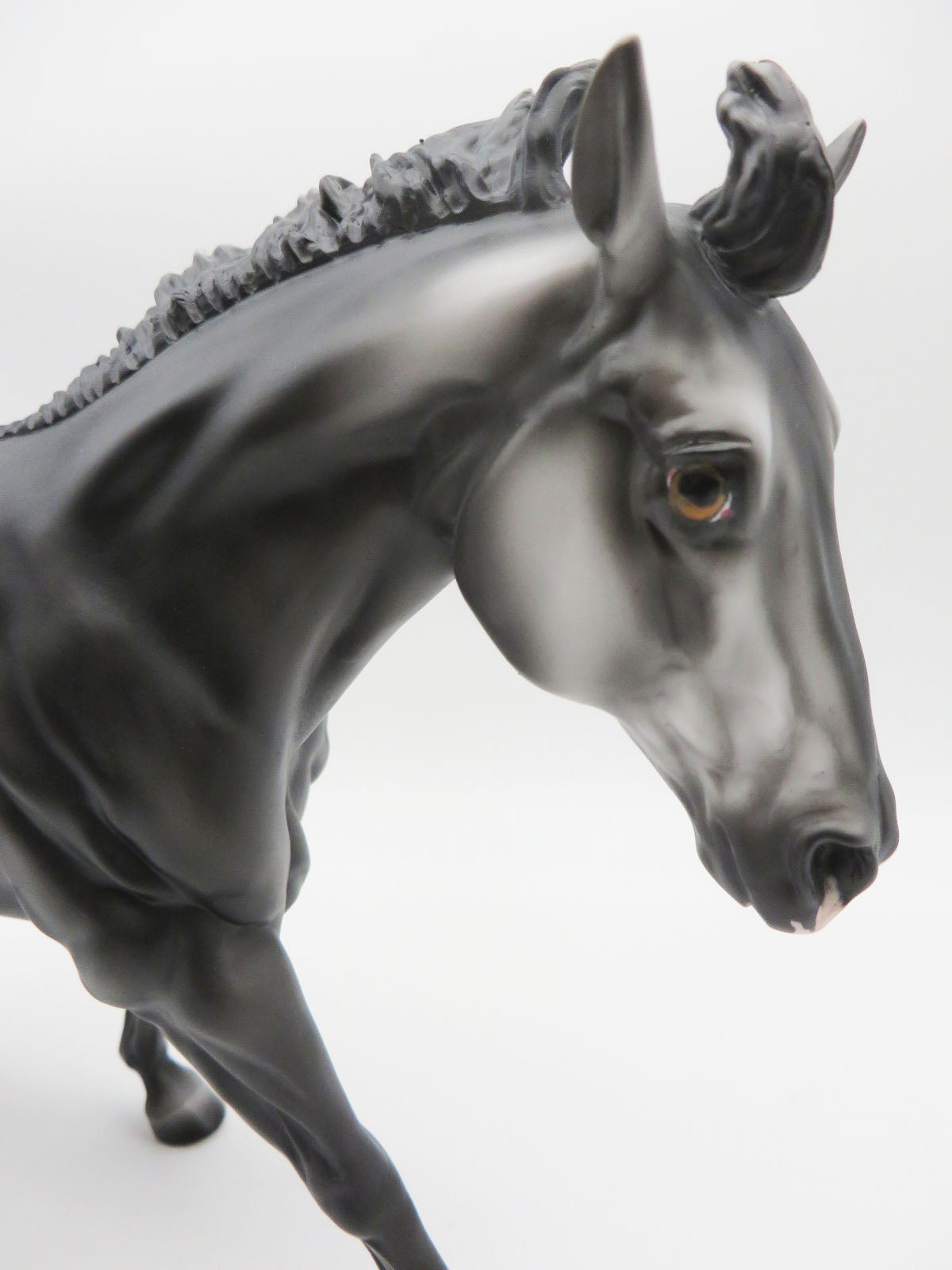 Wispy - LE 3 - Black Going Grey Remington Halloween Decorator Painted By Ashley Palmer - MM22