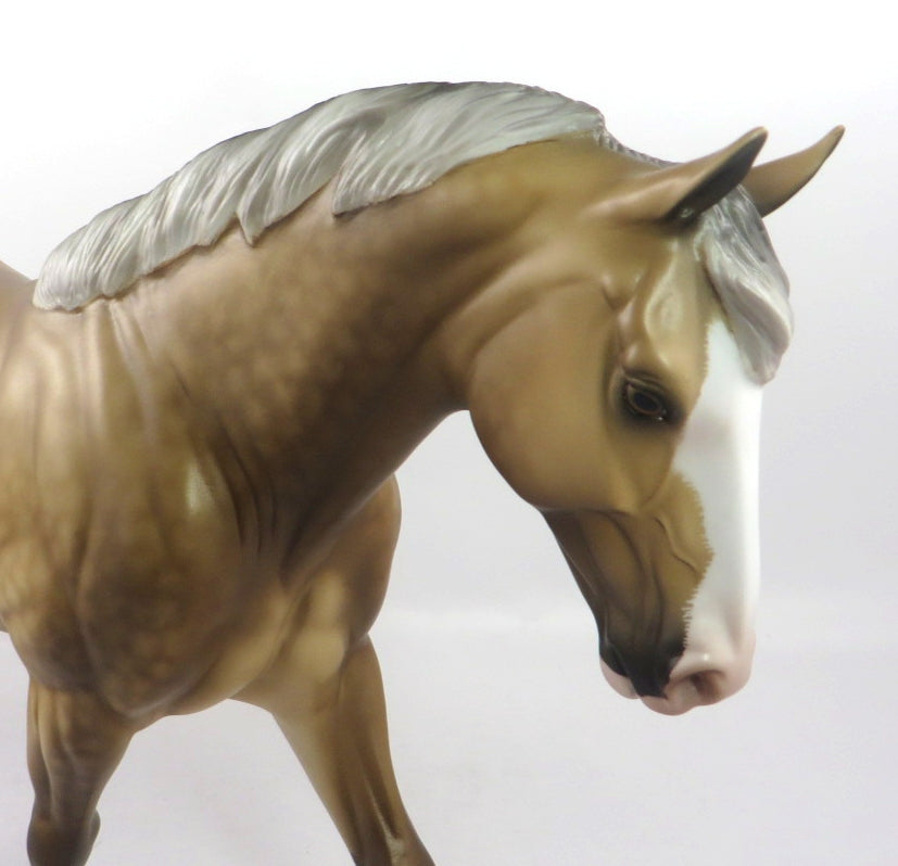 WITH PLEASURE-OOAK STAR DAPPLE PALOMINO IRISH DRAFT BY SHERYL LEISURE 12/27/19