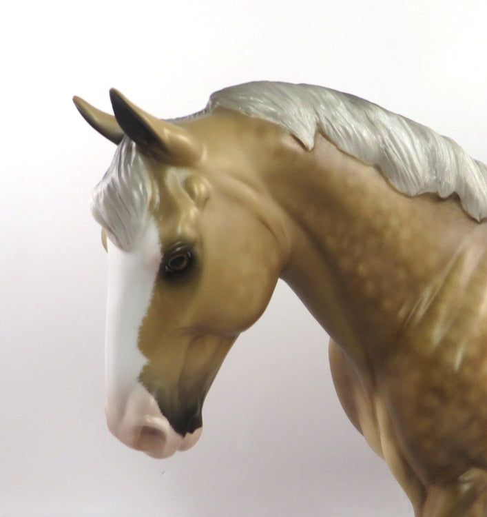 WITH PLEASURE-OOAK STAR DAPPLE PALOMINO IRISH DRAFT BY SHERYL LEISURE 12/27/19