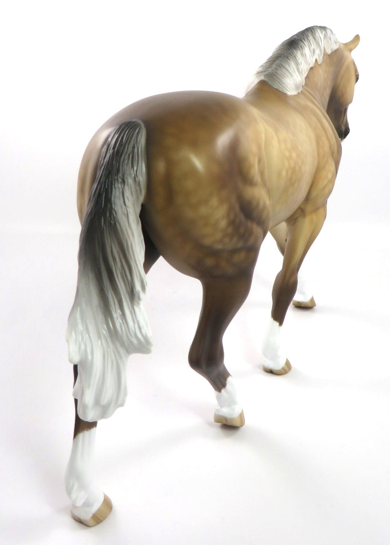 WITH PLEASURE-OOAK STAR DAPPLE PALOMINO IRISH DRAFT BY SHERYL LEISURE 12/27/19