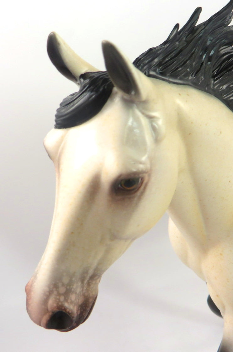 WOODEN SOLDIER-LE-14 BUCKSKIN APPY PALOUSE MODEL HORSE BY AUDREY DIXON WHS19