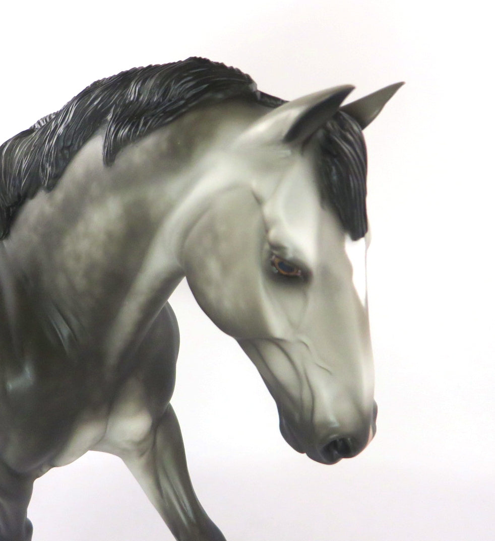 WOOLEN MITTENS - OOAK DARK DAPPLE GREY IRISH DRAFT BY SHERYL LEISURE WHS19