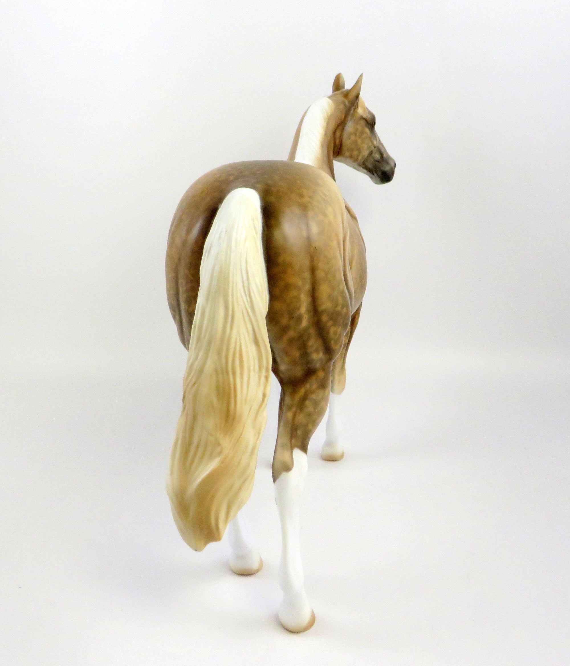 WYOT-OOAK SOOTY PALOMINO ISH MODEL HORSE BY AL EQ 2019